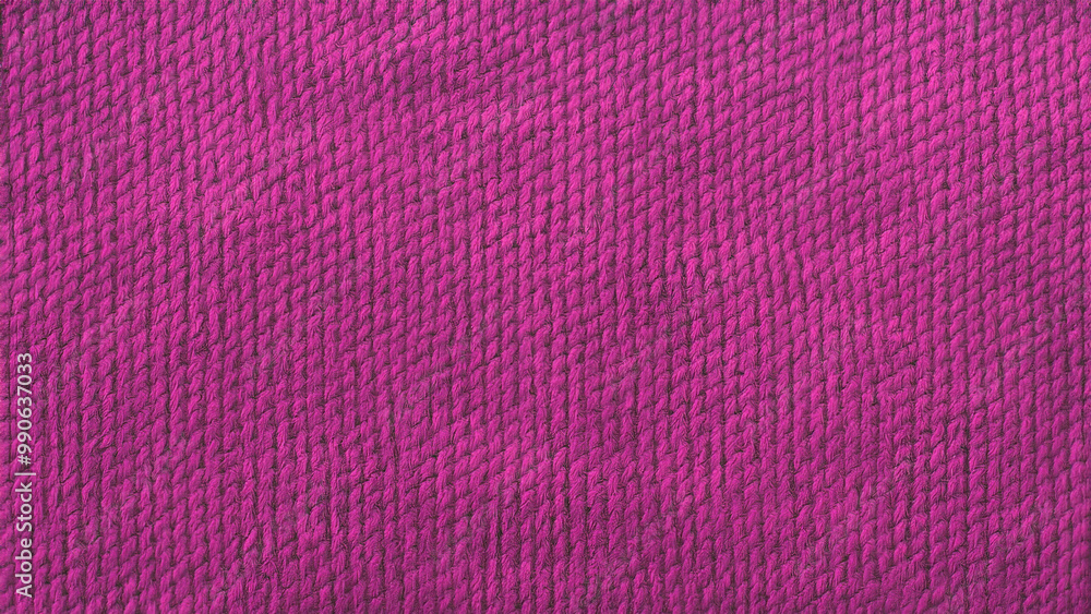 Fototapeta premium Magenta Knitted Fabric Texture, Vibrant Wool Textile Pattern Background