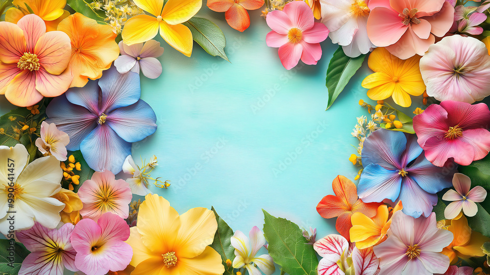Cheerful Flower Frame Celebrating Spring Sale Cheerful Flower Frame Celebrating Spring Sale