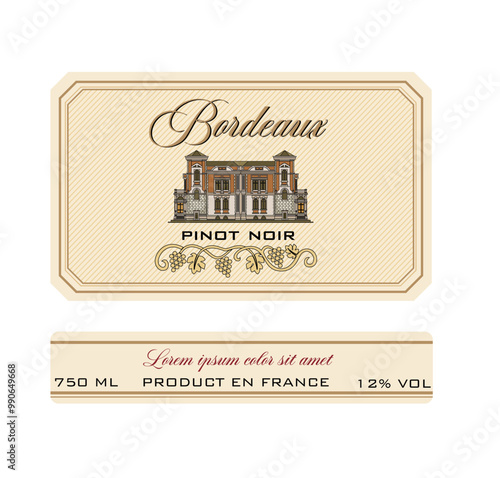 set of vintage labels french bordeaux, WINE LABEL ITALIAN FOOD AND DRINKS DECORATIVE STICKER FOR AMARONE, PROSECCO, CHIANTI, VALPOLICELLA,PRIMITIVE AND SPARKLING WINE