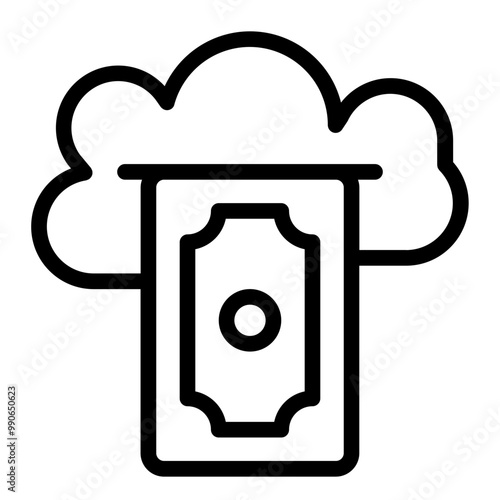 money, cloud, icon, technology, cloudy