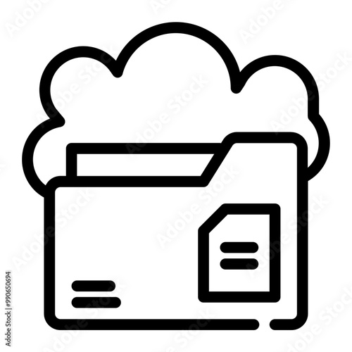 folder, cloud, icon, technology, cloudy