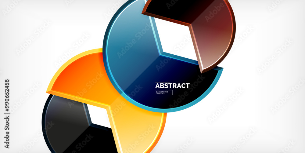 Glass reflective geometric round shapes background. Vector Illustration For Wallpaper, Banner, Background, Card, Book Illustration, landing page Glass reflective geometric round shapes background. Vector Illustration For Wallpaper, Banner, Background, Card, Book Illustration, landing page