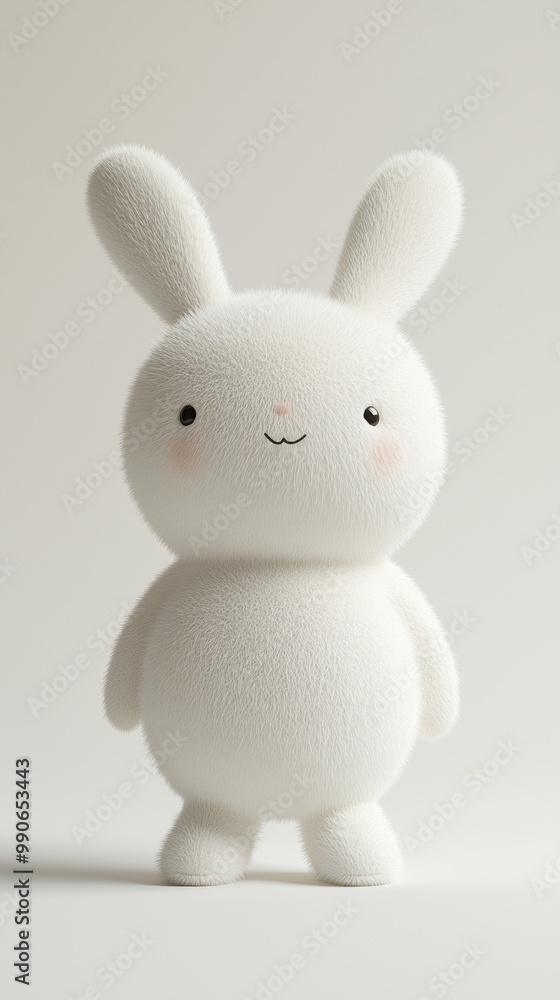 Obraz premium Plush toy design, stuffed animal, cute bunny