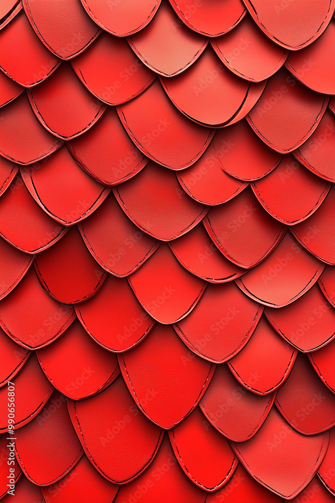 Flat pattern texture of dragon red scales Flat pattern texture of dragon red scales
