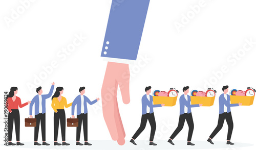 Large-scale layoffs in the company's business, a group of businessmen white-collar workers dismissed, the economy, business project downturn or poor business performance of a large percentage of white