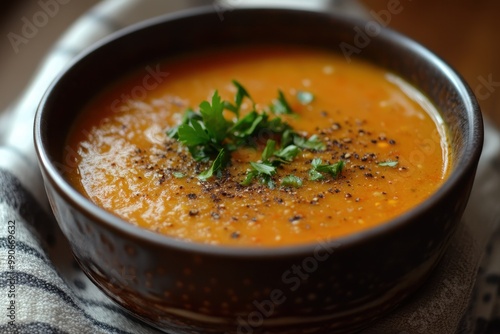 crimson lentil broth