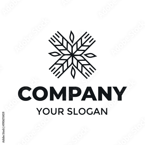 Cereal wheat ethnical pattern element logo company