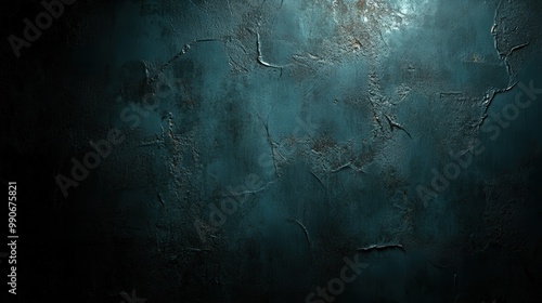 Image of a dark, textured wall with visible cracks and rough surface, evoking a sense of age and wear. Perfect for backgrounds or abstract uses.