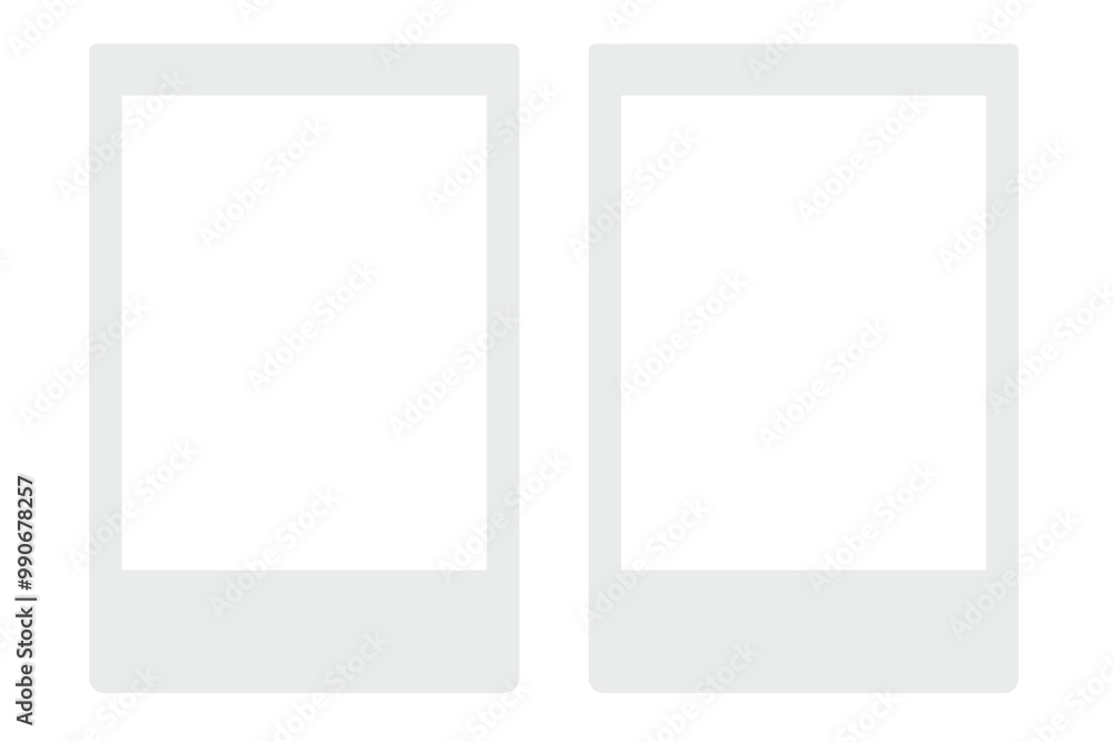 Instant photo png frame sticker, simple design, transparent background Instant photo png frame sticker, simple design, transparent background