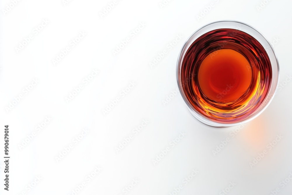 Elegant Kir Aperitif Isolated on White Elegant Kir Aperitif Isolated on White