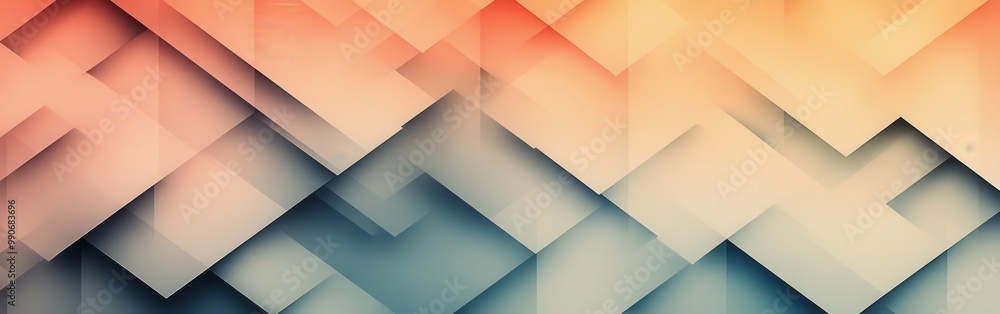 Abstract geometric pattern with overlapping shapes in vibrant colors displayed against a soft background Abstract geometric pattern with overlapping shapes in vibrant colors displayed against a soft background