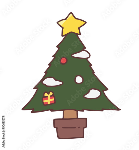 Drawing, illustration, picture of a Christmas tree. Christmas tree, festive New Year, Christmas tree. Holidays, winter holidays, winter, Christmas, Santa Claus, gifts, new Year, many Christmas trees i