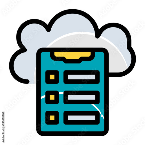 document, cloud, icon, technology, cloudy