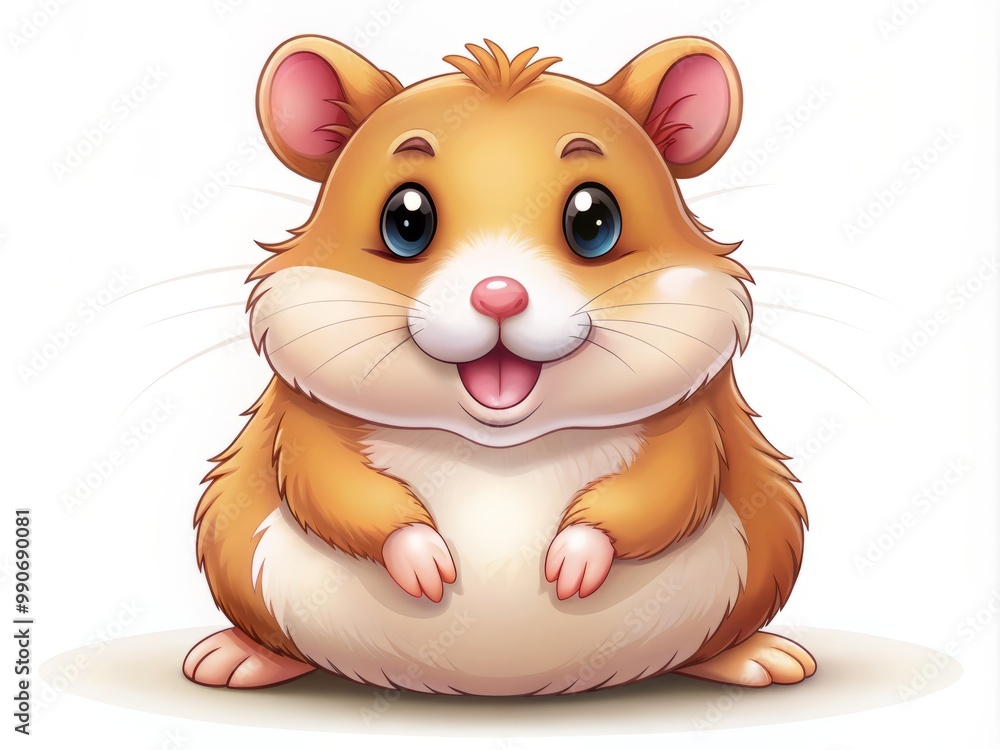 Cuddly and charming, the hamster's paws wave gently in the air as it sits up with a joyful, Cuddly and charming, the hamster's paws wave gently in the air as it sits up with a joyful,