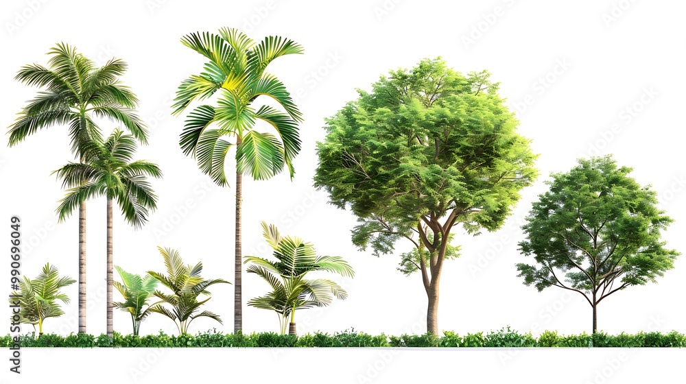 Fototapeta premium tree isolated on white background