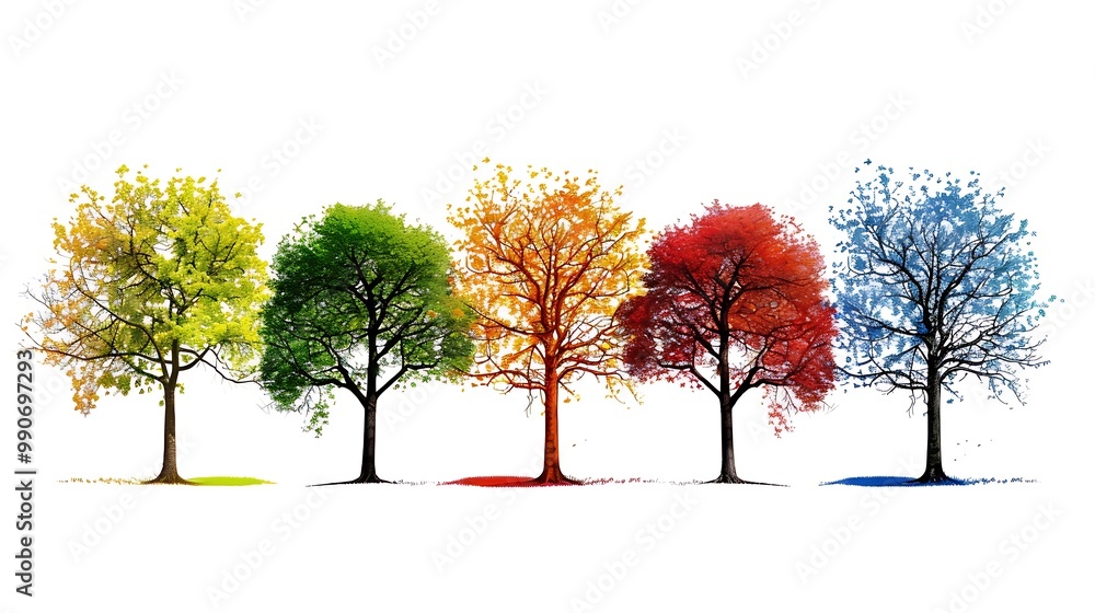 tree isolated on white background tree isolated on white background