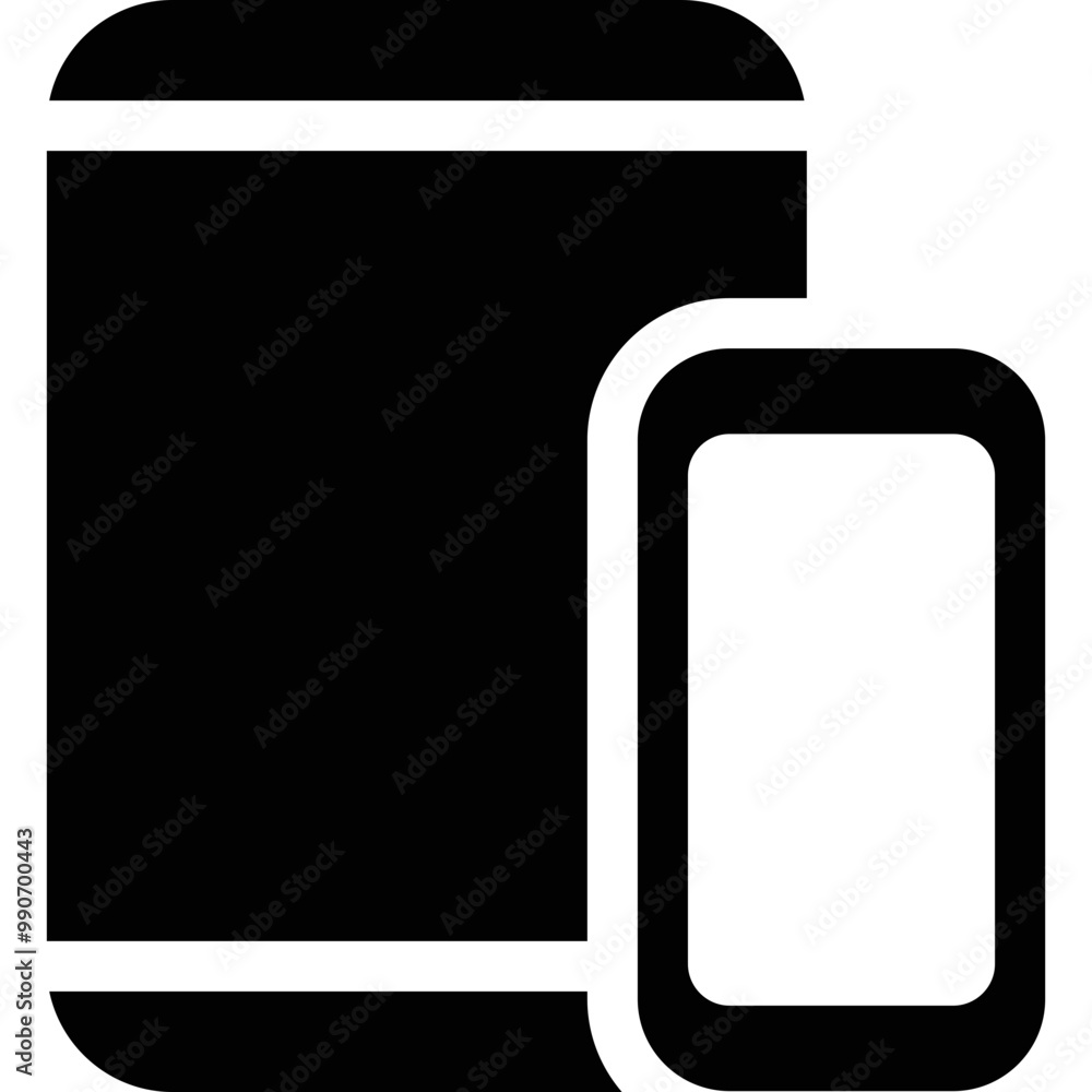 Simple vector icon smartphone, tablet, connection Simple vector icon smartphone, tablet, connection