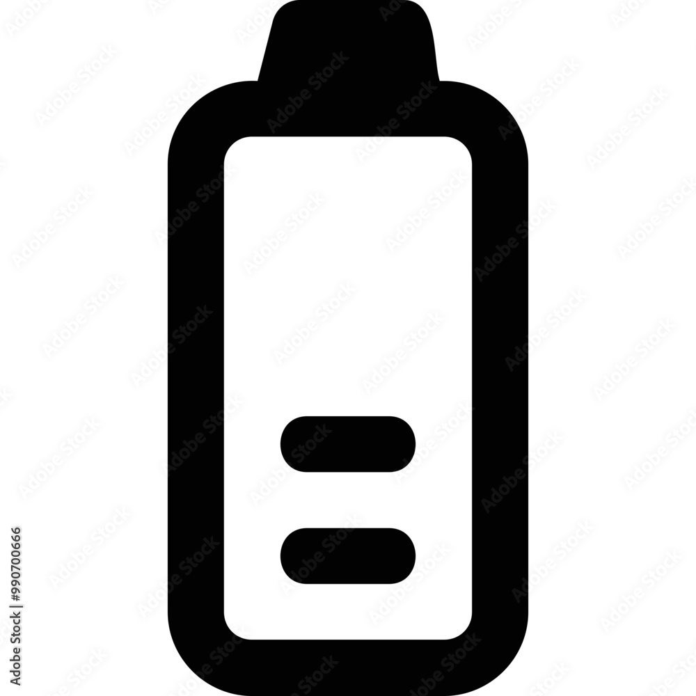 Simple vector icon battery, indicator Simple vector icon battery, indicator