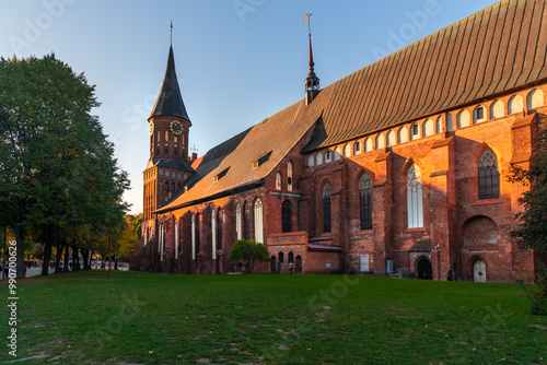 Obraz na płótnie Konigsberg Cathedral on Kanta or Kneiphof Island. Kaliningrad. Russia w salonie