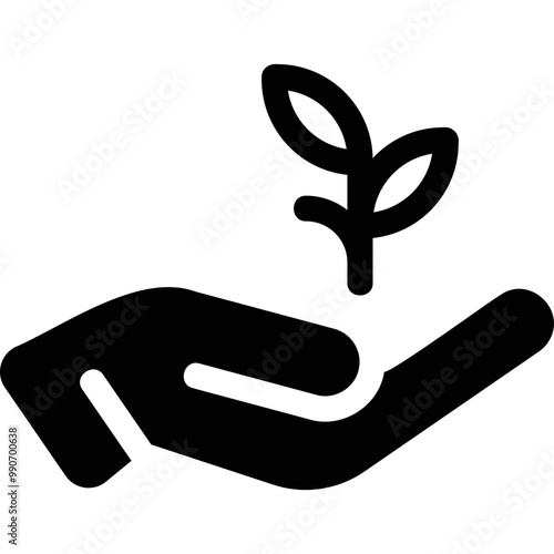 Simple vector icon environmental preservation