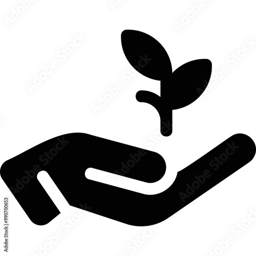 Simple vector icon environmental preservation