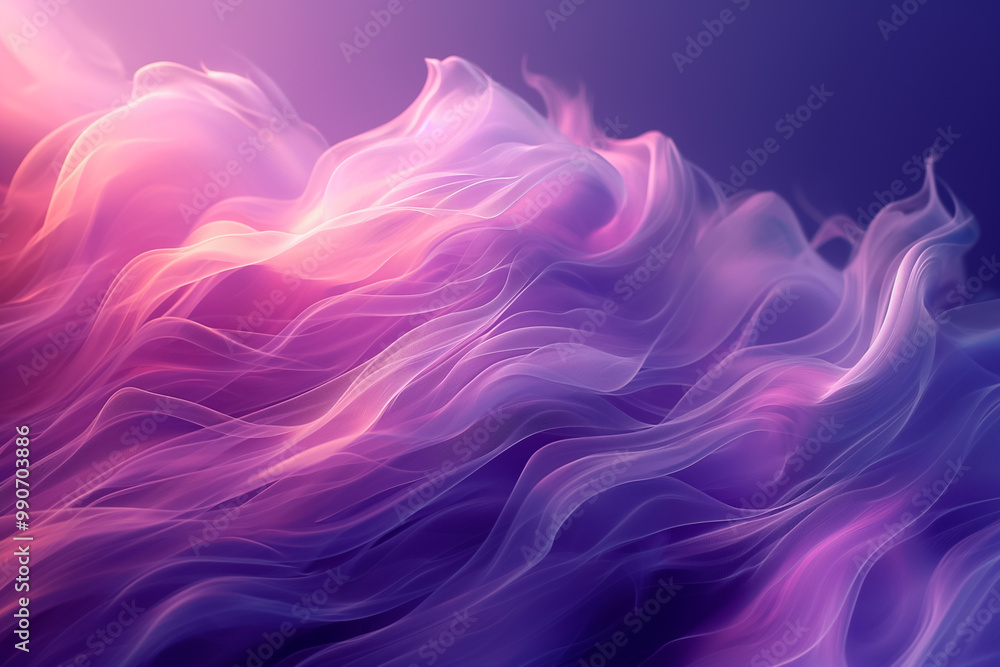 This abstract wallpaper features soft, flowing waves in a harmonious blend of purple and pink, creating a serene and visually captivating background perfect for digital use This abstract wallpaper features soft, flowing waves in a harmonious blend of purple and pink, creating a serene and visually captivating background perfect for digital use