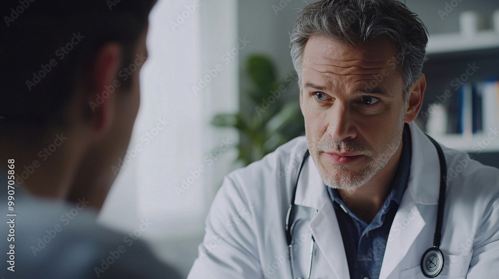 A healthcare professional attentively engages with a patient, outlining a personalized treatment plan with compassion and empathy. A healthcare professional attentively engages with a patient, outlining a personalized treatment plan with compassion and empathy.