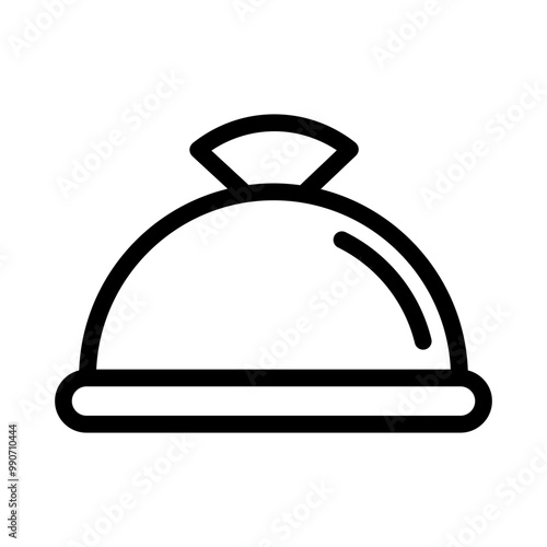 food tray line icon