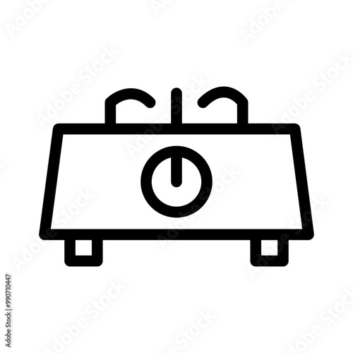 gas stove line icon