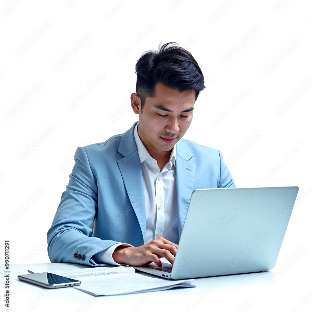 Office Worker - Employee - Business Work Notebook Sale Report Analys Talk Remote Suit Office Worker - Employee - Business Work Notebook Sale Report Analys Talk Remote Suit
