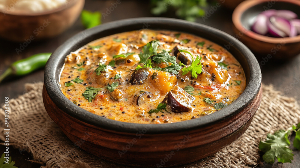 Dal Makhani: Creamy lentil dish served in small bowl Dal Makhani: Creamy lentil dish served in small bowl