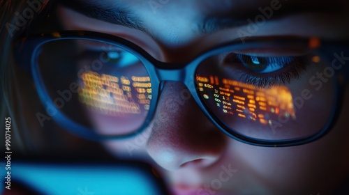 Wallpaper Mural Exhausted Person Scrolling Data on Phone Torontodigital.ca