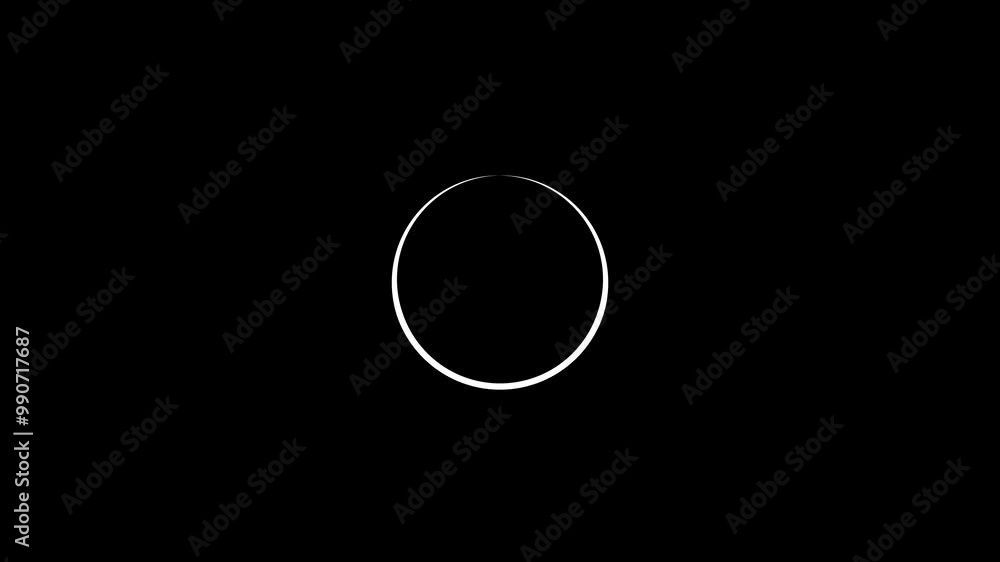 Simple circle loading icon animation. Simple circle loading icon animation.