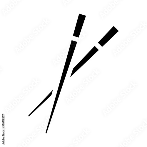chopstick glyph icon