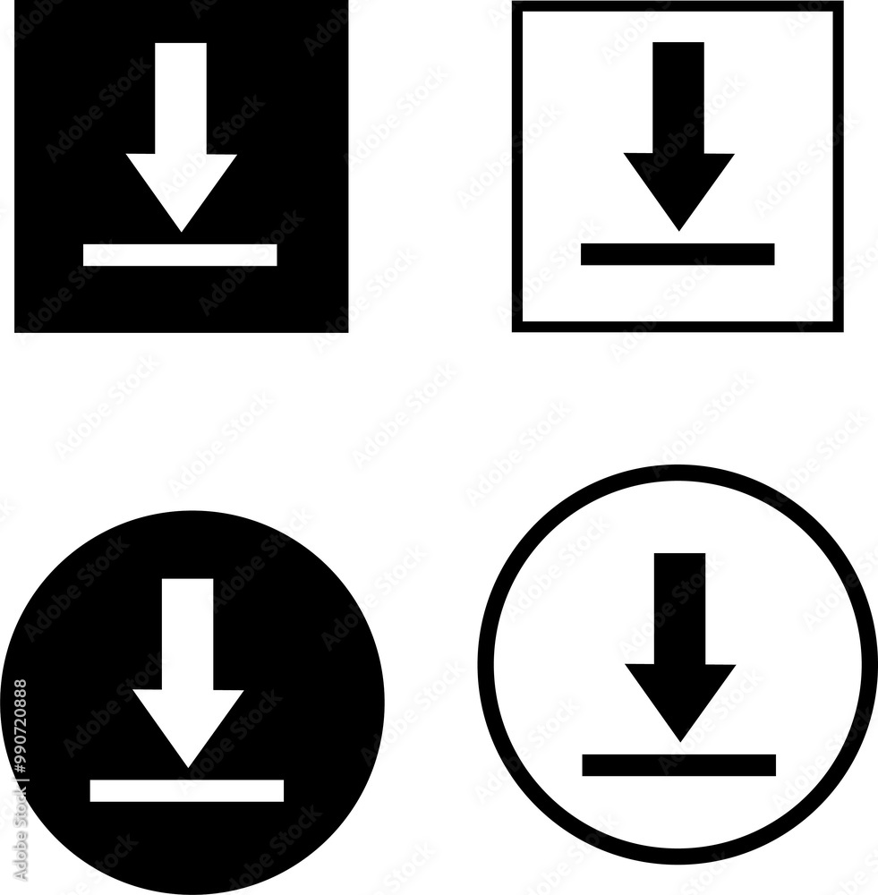 flat design download icon flat design download icon