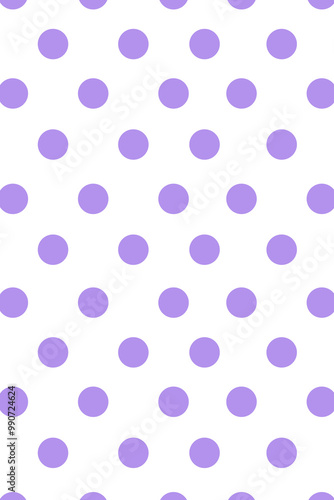 Pastel purple polka dots pattern design element
