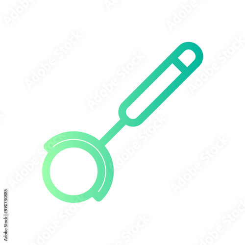 pizza cutter gradient icon