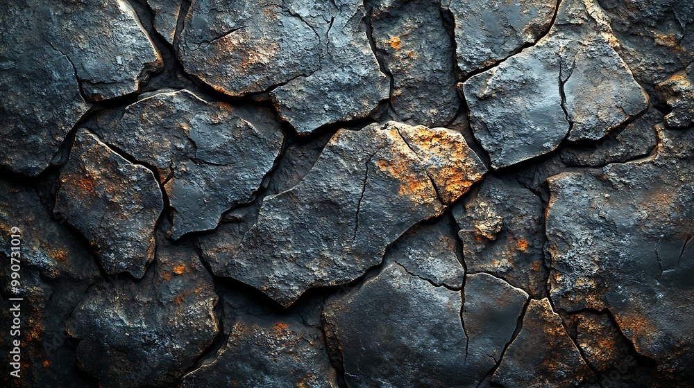 A hyper-realistic close-up of a rocky surface, with each stone displaying unique textures and patterns that create a natural, earthy background. A hyper-realistic close-up of a rocky surface, with each stone displaying unique textures and patterns that create a natural, earthy background.