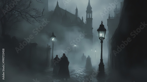 Wallpaper Mural misty morning in the city Torontodigital.ca