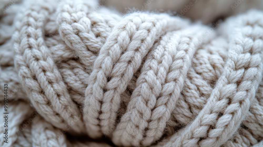 closeup of chunky knit wool texture in soft beige and gray tones intricate cable patterns create a cozy tactile surface warm and inviting perfect for winter comfort closeup of chunky knit wool texture in soft beige and gray tones intricate cable patterns create a cozy tactile surface warm and inviting perfect for winter comfort