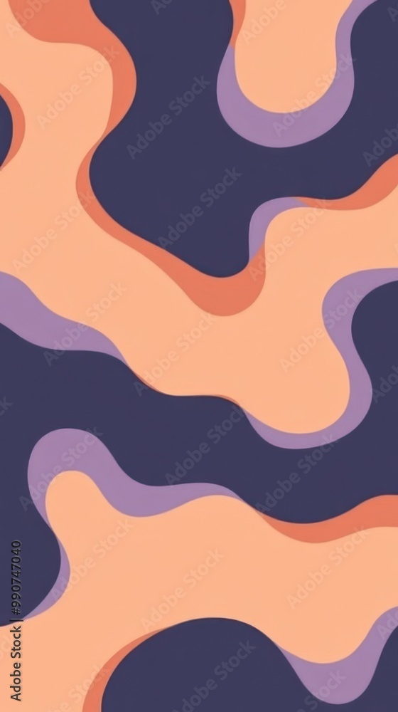 Abstract wavy pattern in warm colors with smooth transitions. Abstract wavy pattern in warm colors with smooth transitions.