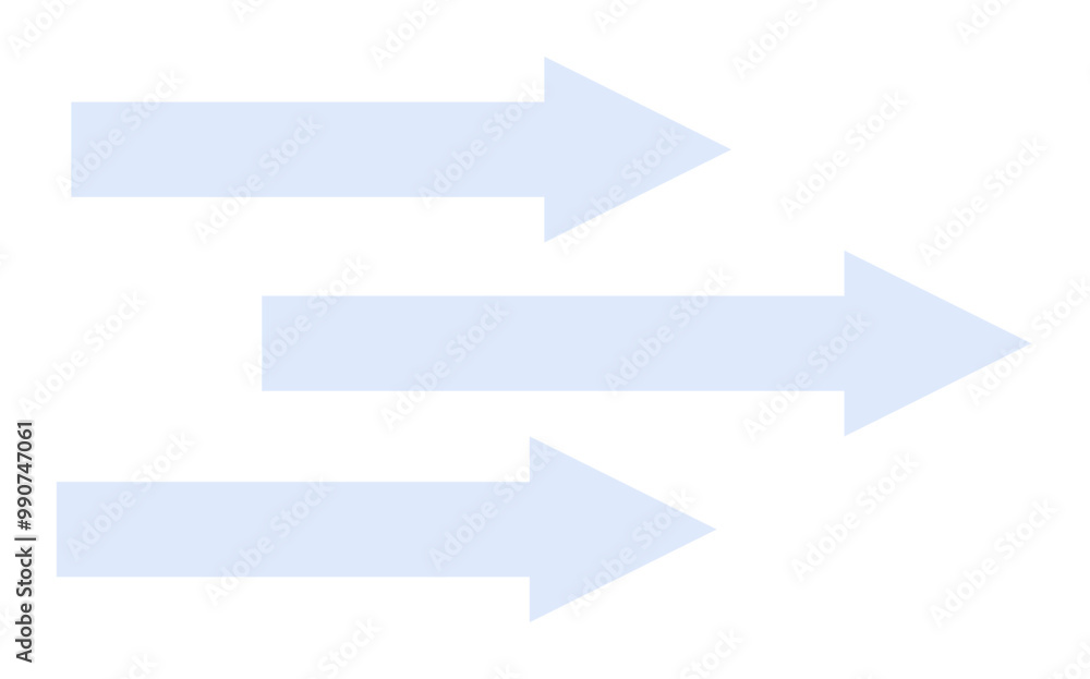 Three light blue arrows point to the right, representing forward movement. Ideal for business strategy, workflow, future planning, direction, and growth themes. Clean, minimalist style. Three light blue arrows point to the right, representing forward movement. Ideal for business strategy, workflow, future planning, direction, and growth themes. Clean, minimalist style.