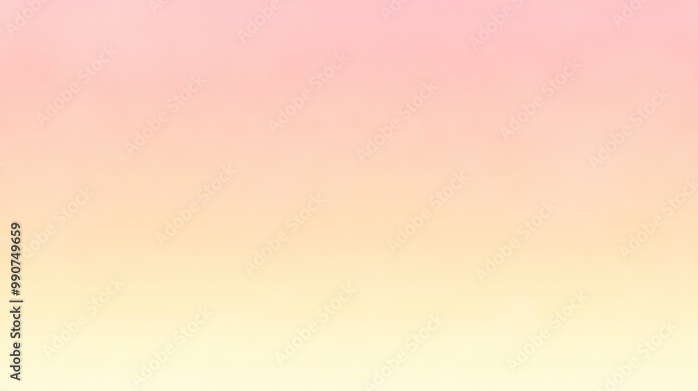 Fototapeta premium A soft gradient background transitioning from pink to yellow.