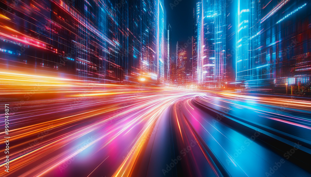 Glowing digital padlock symbolizing cybersecurity in a futuristic, high-tech environment