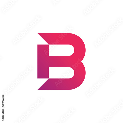 B letter Initial Logo design Template