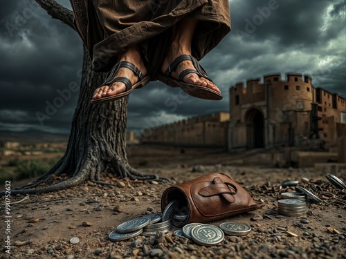 Gospel Images from the Bible NT - Judas hangs himself