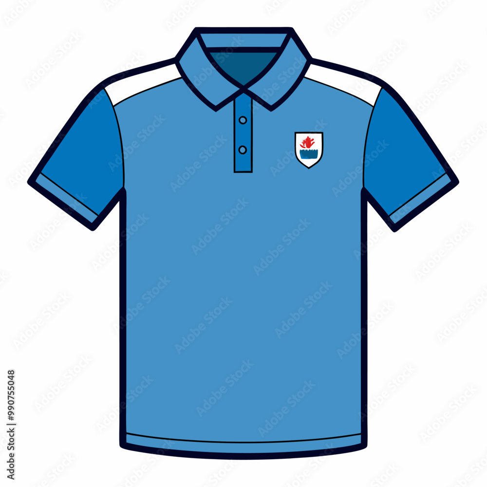 Men's polo t-shirt vector illustration Men's polo t-shirt vector illustration
