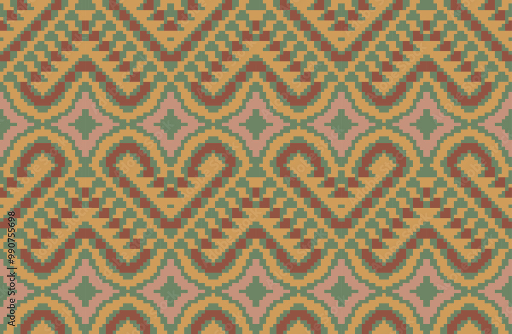 Sari Pattern Geometric Pattern Designfolk Embroidery, Aztec Geometric Ornament Print. Design for Carpet, Wallpaper, Clothing, Wrapping, Fabric Sari Pattern Geometric Pattern Designfolk Embroidery, Aztec Geometric Ornament Print. Design for Carpet, Wallpaper, Clothing, Wrapping, Fabric