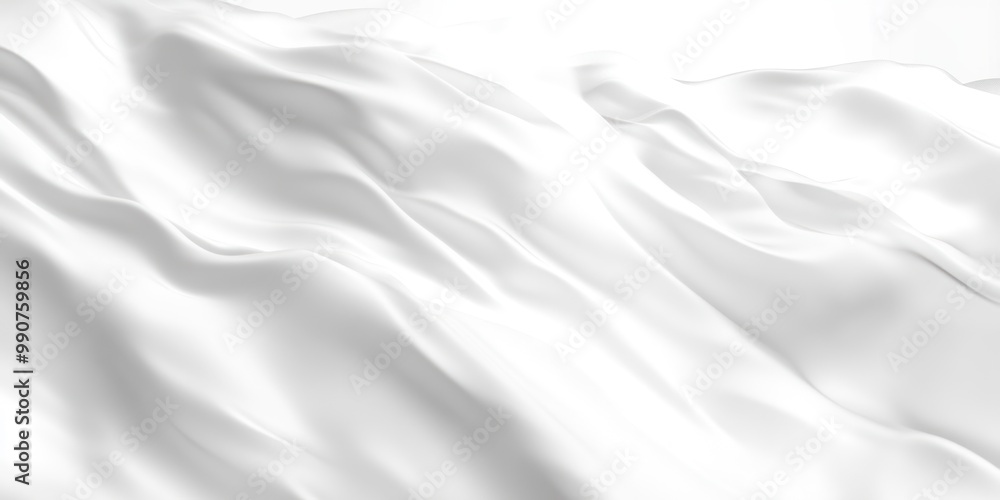 A smooth, flowing white fabric creating a soft, elegant texture. A smooth, flowing white fabric creating a soft, elegant texture.