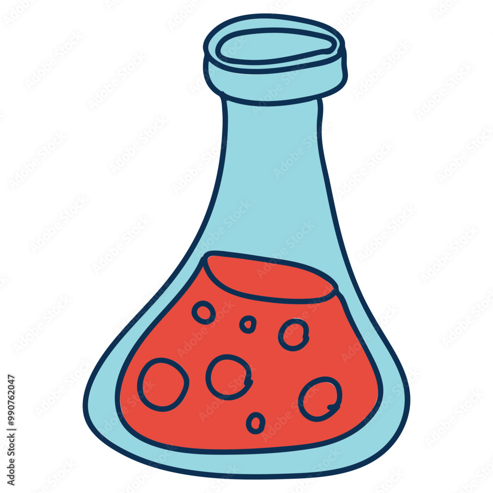 Flask Graphic illustration. Flask Graphic illustration.